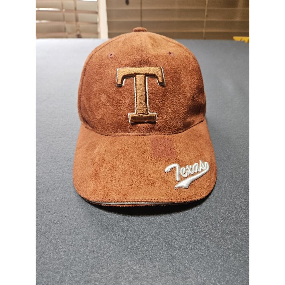 Texas Longhorns City Hunter Adjustable Baseball Cap/Hat Orange Embroidered Suede